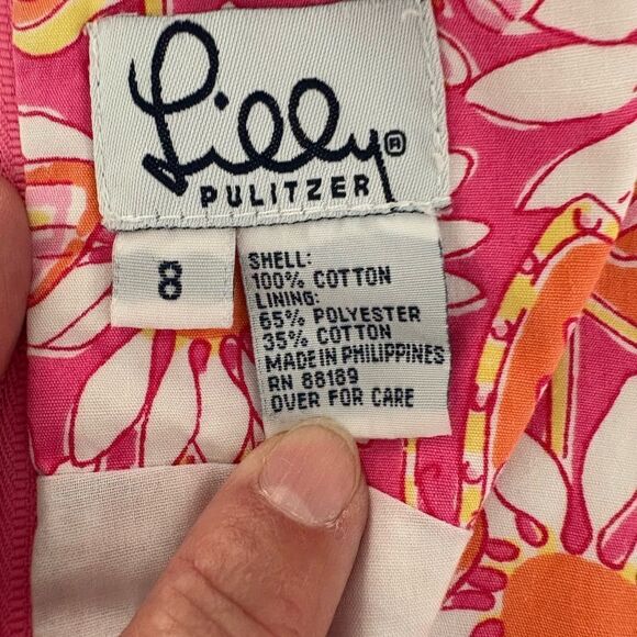 Lilly Pulitzer Sleeveless Flower and Butterfly Design Girls Dress Size 8 - Picture 3 of 7